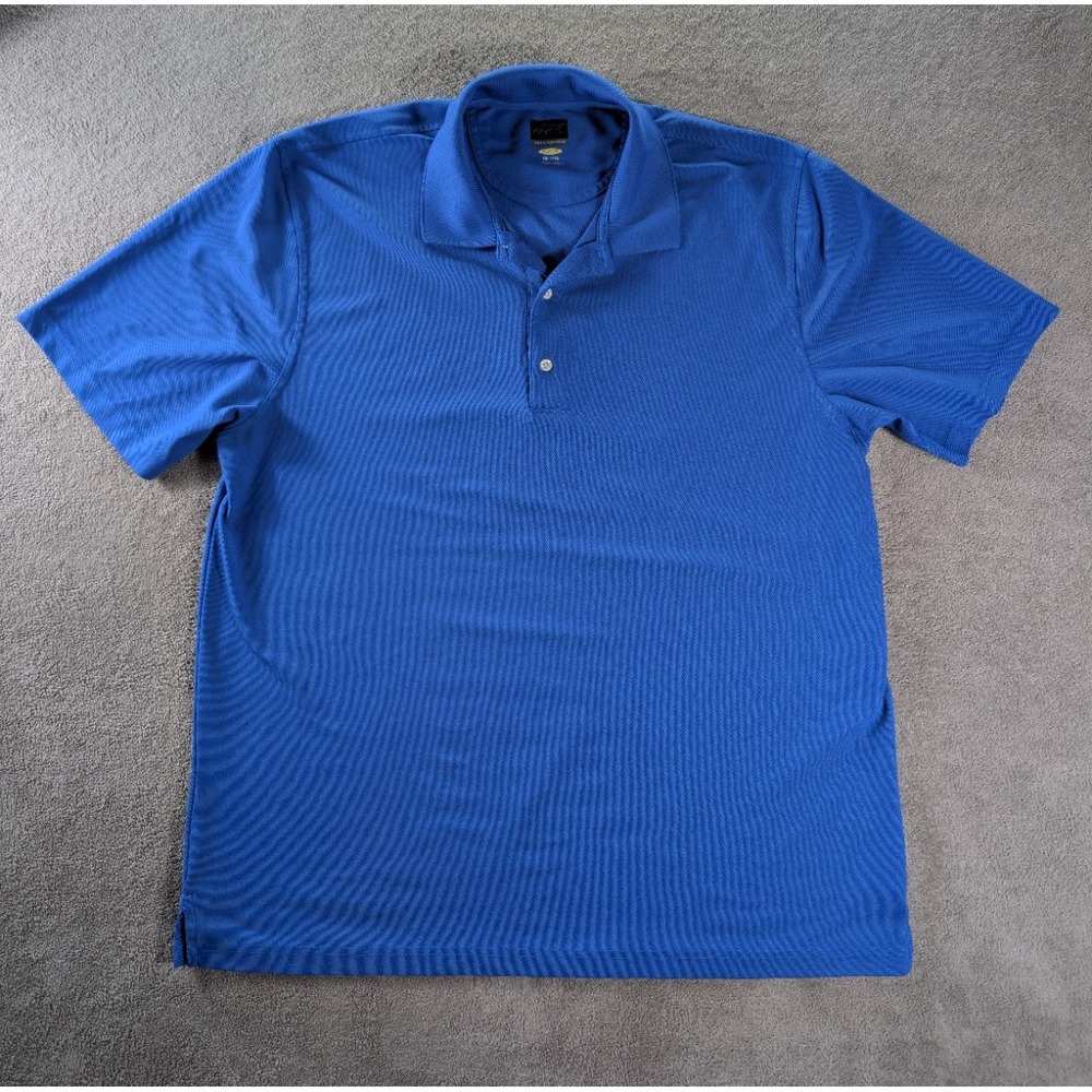 Greg Norman Shirt Mens Size XXL Blue Pro Golf Polo